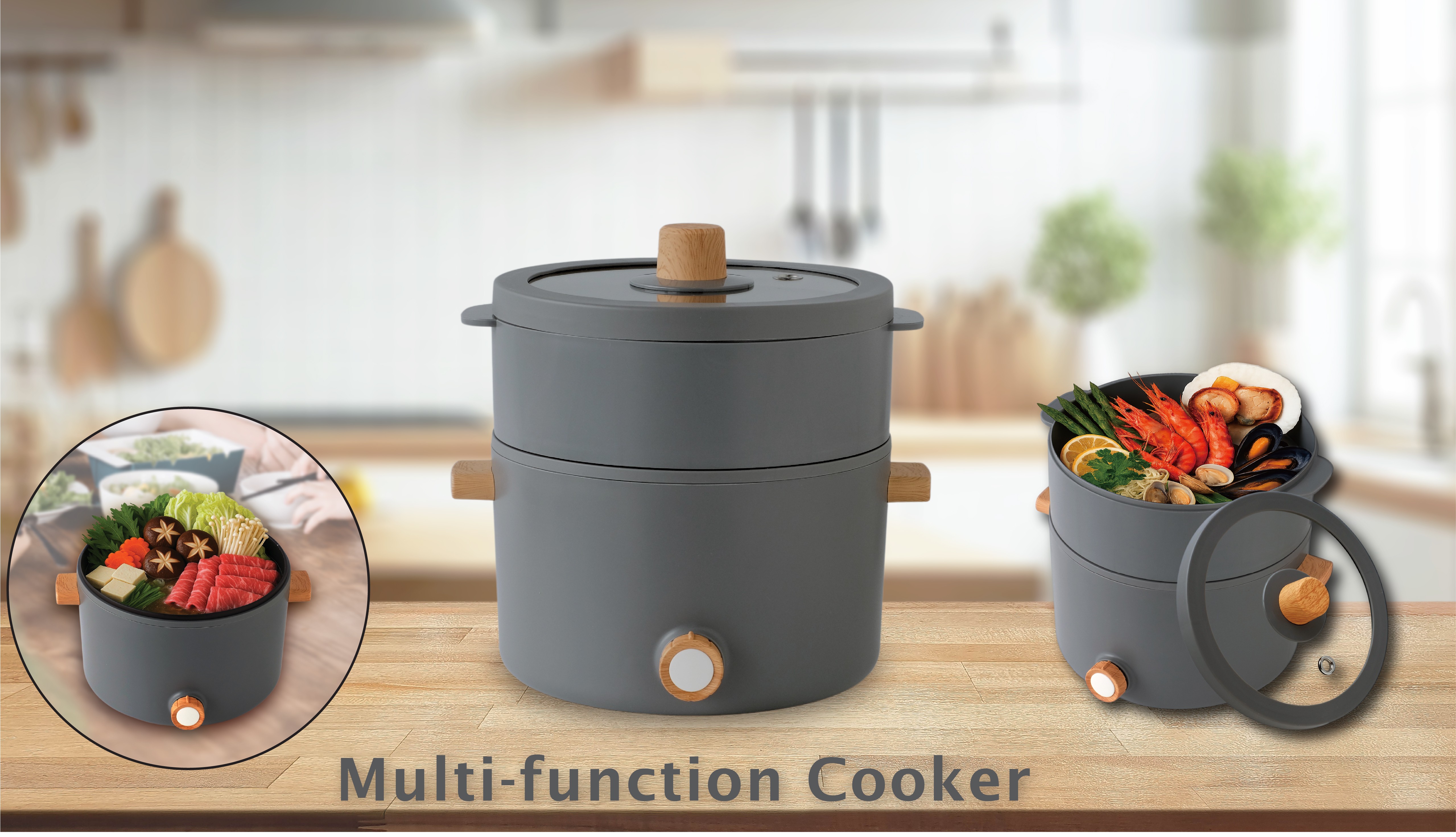 origo MC123 多功能電熱鍋連蒸架